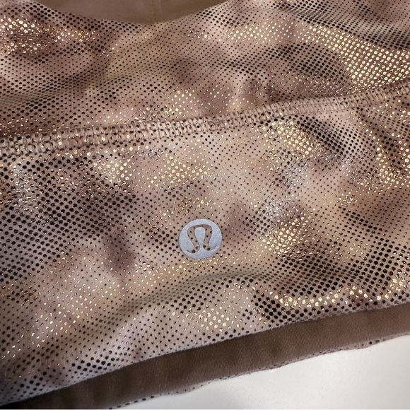Lululemon Align Bra Reversible Light Support in a Metallic Tan Taupe GUC Size 10 - Picture 7 of 8
